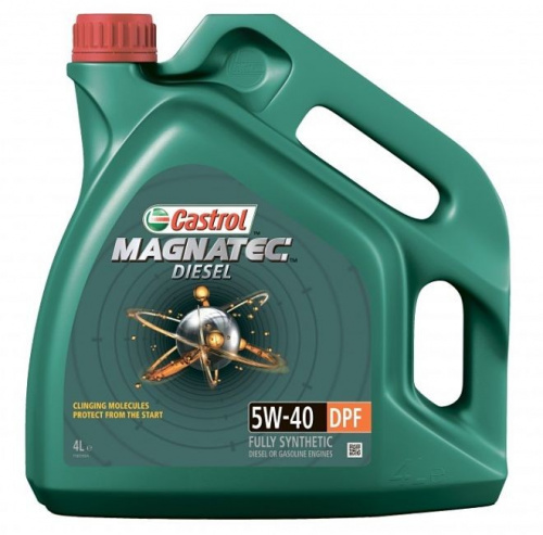 Масло 4-х тактное Castrol Magnatec Diesel 5W-40 DPF синтетическое моторное (4л) 156EDD