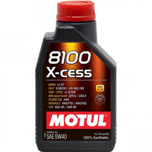 Масло синтетическое Motul 8100 X-cess 5W-40 1 л