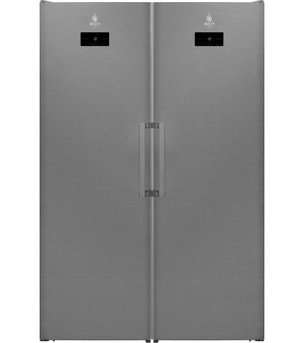 Холодильник Jackys JLL FI1860 Side by Side нержавеющая сталь фото 2