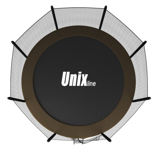 Батут Unix Line 8 ft outside black/brown фото 4