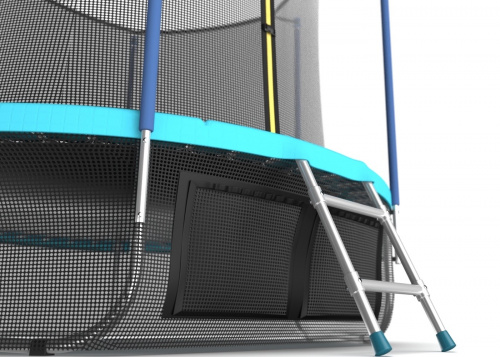 Батут Evo Jump Internal 10ft Wave с внутренней сеткой и лестницей + нижняя сеть фото 5