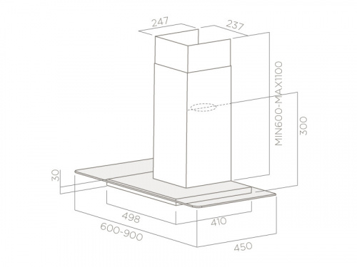 Каминная вытяжка Elica Flat Glass IX/A/60 фото 3