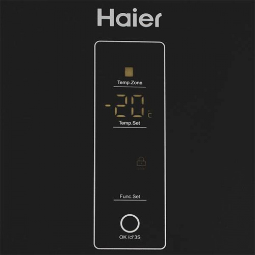 Холодильник Haier C2F 637 CGB(G) черное стекло фото 4