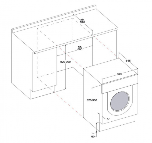 Встраиваемая стиральная машина Whirlpool BI WMWG71484E фото 3