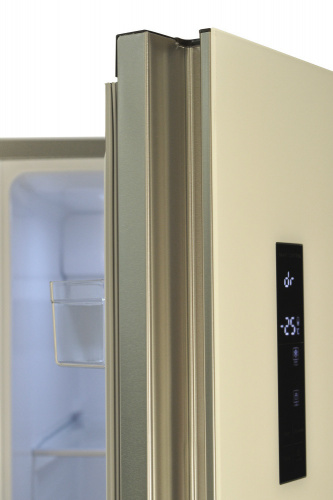 Холодильник Kraft KF-HC2485CG бежевое стекло фото 6