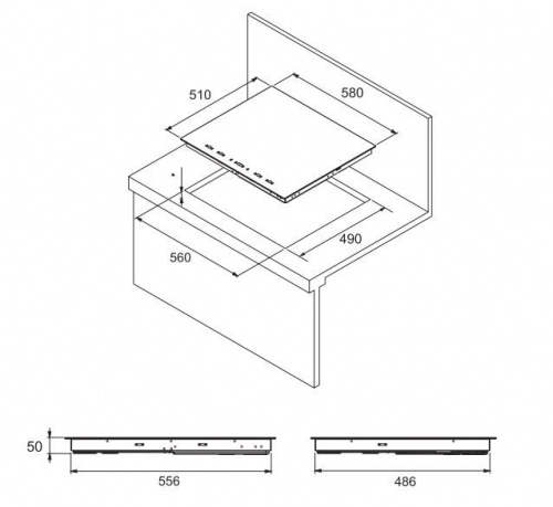 Встраиваемая индукционная варочная панель Zigmund & Shtain CIS 189.60 WX фото 3