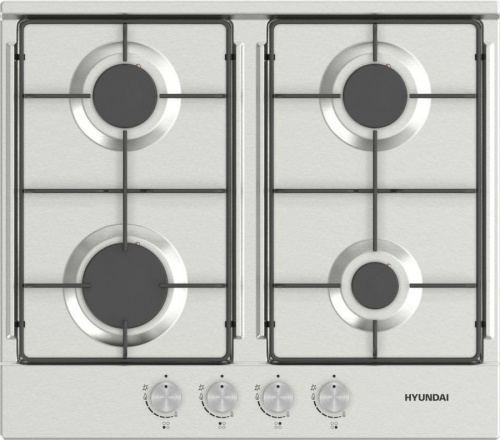 Встраиваемая газовая варочная панель Hyundai HHG 6430 IX нержавеющая сталь фото 2