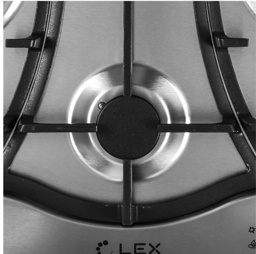 Встраиваемая газовая варочная панель Lex GVS 643 IX фото 4