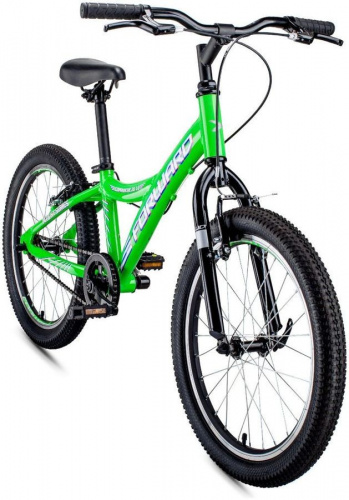 Велосипед Forward Comanche 20 1.0 AL (2020-2021) 10,5 (RBKW11601003) ярко-зеленый/белый фото 3