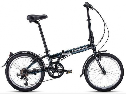 Велосипед Forward ENIGMA 20 2.0 (2020-2021) 20 7 ск 11 1BKW1C407002 черный/белый