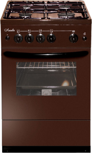 Газовая плита Лысьва ГП 400 М2С-2у коричневый со стеклянной крышкой фото 2