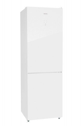 HIBERG RFC-375DX NFGW Холодильник (белое стекло) фото 4