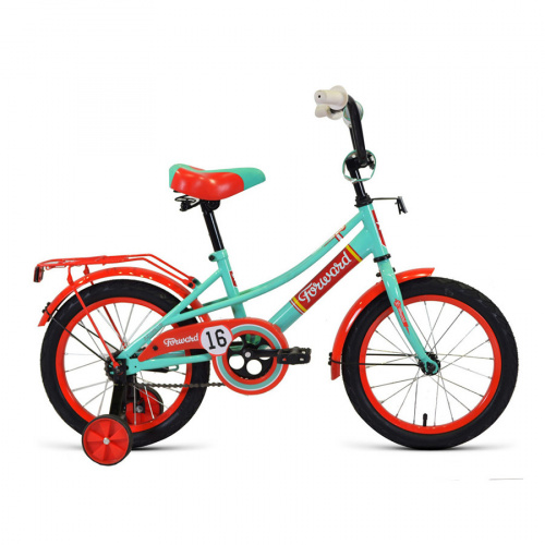 Велосипед Forward Azure 16 (2019-2020) зеленый/красный (RBKW0LNG1024)