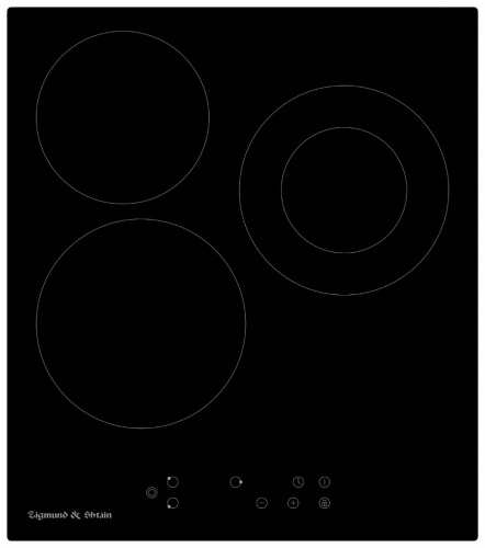 Встраиваемая электрическая варочная панель Zigmund & Shtain CN 37.4 B