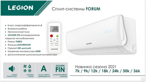 Сплит-система Legion LE-F09RH фото 6