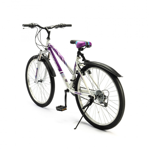 Велосипед Top Gear Style 26 ВН26433К белый/фиолетовый фото 4