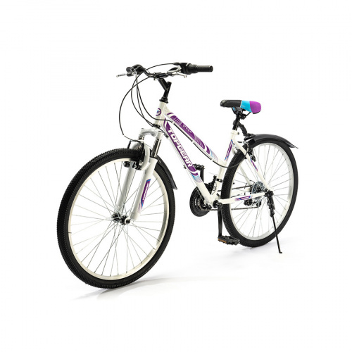 Велосипед Top Gear Style 26 ВН26433К белый/фиолетовый фото 6
