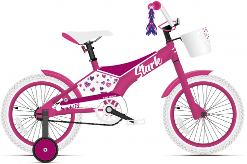 Велосипед Stark 2021 Tanuki 12 Girl розовый/фиолетовый (HD00000311)