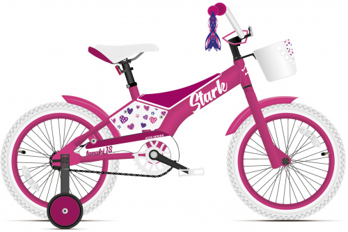 Велосипед Stark 2021 Tanuki 18 Girl розовый/фиолетовый (HQ-0004372) фото 2
