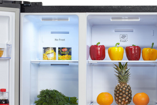 Холодильник Hyundai CS5003F черная сталь фото 5