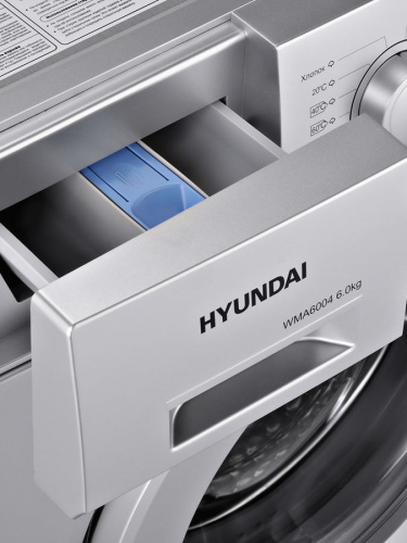 Стиральная машина Hyundai WMA6004 серебристый фото 6
