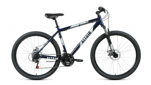 Велосипед Altair AL 27,5 D 21 ск (2020-2021) 19 (RBKT1M37G012) темно-синий/серебристый