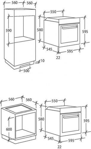 Встраиваемый электрический духовой шкаф Candy FCPR65XL фото 4