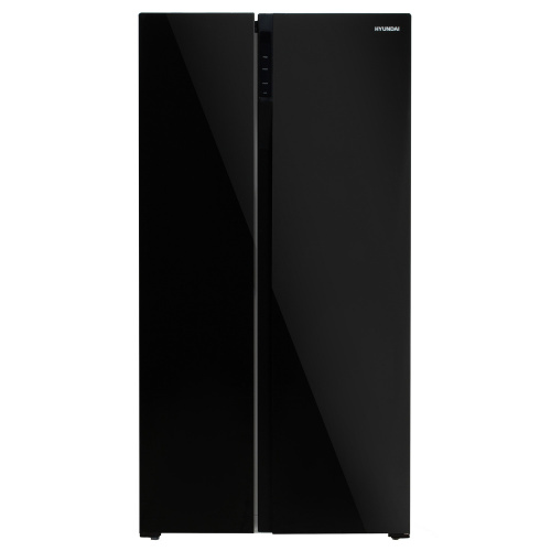 Холодильник Hyundai CS5003F черное стекло фото 2