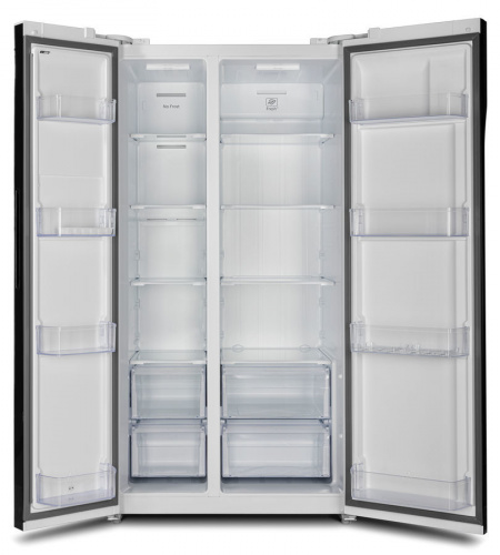 Холодильник Hyundai CS6503FV белое стекло фото 6
