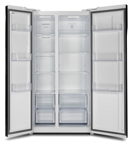 Холодильник Hyundai CS5003F белое стекло фото 6