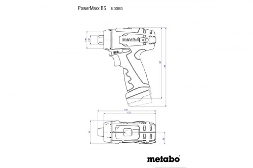 Винтоверт аккумуляторный Metabo PowerMaxx BS (600984500) фото 4