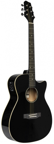 Электроакустическая гитара Stagg SA35 ACE-BK фото 2