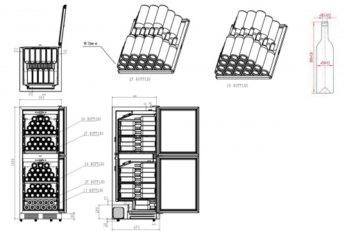 Винный шкаф Caso WineChef Pro 126-2D фото 4