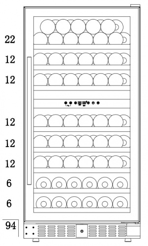 Винный шкаф Temptech WP120DCB фото 8