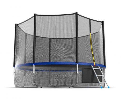 Батут Evo Jump External 12ft Blue Lowernet + сетка фото 4