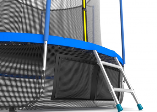 Батут Evo Jump Internal 10ft Sky с внутренняя сеткой, лестницей и нижней сетью фото 4