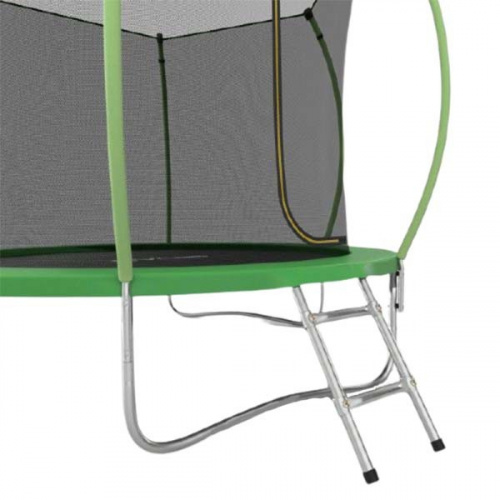 Батут Evo Jump Internal 8ft зеленый с внутренней сеткой и лестницей фото 3