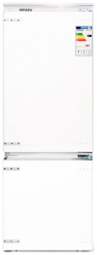 Встраиваемый холодильник Ginzzu NFK-245 белый фото 2