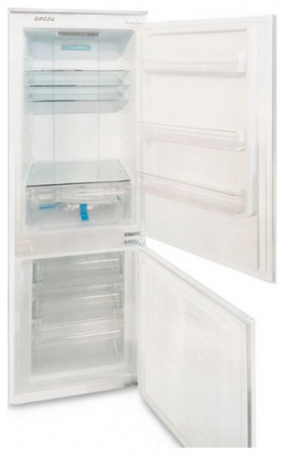 Встраиваемый холодильник Ginzzu NFK-245 белый фото 3
