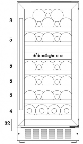 Винный шкаф Temptech SOMQ38DRB фото 8