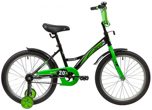 Велосипед Novatrack 203STRIKE.BKG20 черный/зелёный 139705 фото 2