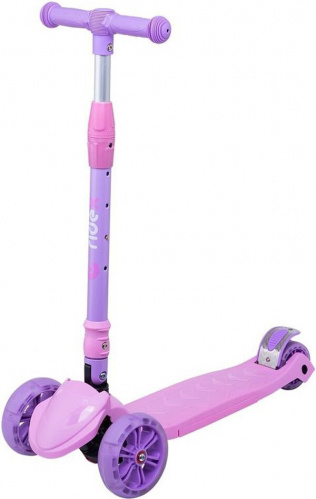 Самокат Ridex 3-х колесный Bunny, 135/90 мм, розовый/фиолетовый (4680459107145) фото 2