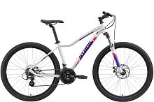 Велосипед Stark 2021 Viva 27.2 HD белый/фиолетовый