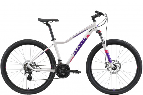 Велосипед Stark 2021 Viva 27.2 HD белый/фиолетовый фото 2