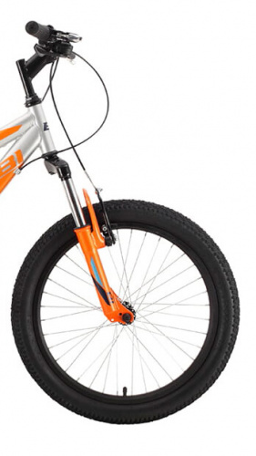 Велосипед Black One Ice 20 серебристый/оранжевый/голубой HQ-0005360 фото 3
