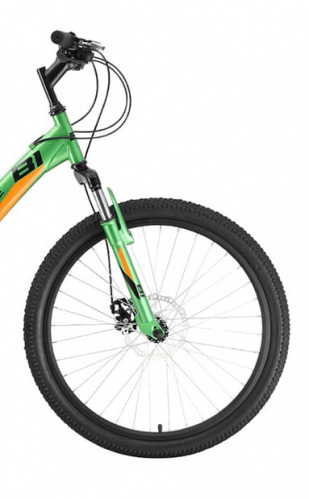 Велосипед Black One Ice FS 24 D зеленый/оранжевый/черный (HQ-0005356) фото 3