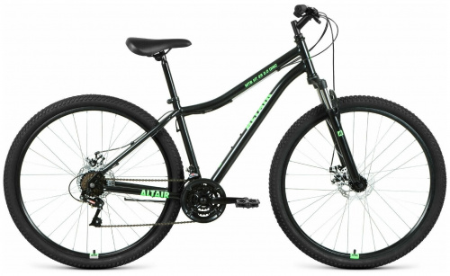 Велосипед Altair MTB HT 29 2.0 disc 21 ск черный/ярко-зеленый 20-21 г фото 2