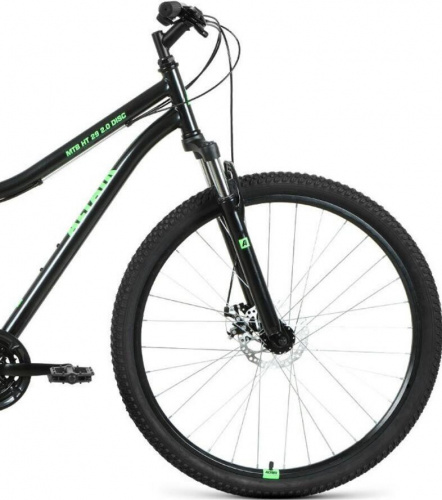 Велосипед Altair MTB HT 29 2.0 disc 21 ск черный/ярко-зеленый 21-22 г19 (RBK22AL29168) фото 4