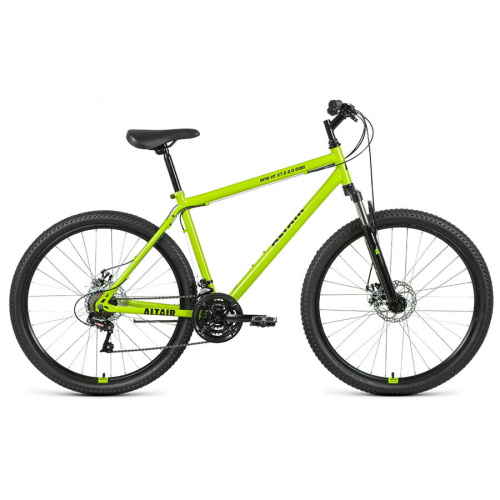 Велосипед Altair MTB HT 27,5 2.0 disc 21 ск зеленый/черный 20-21 г фото 3