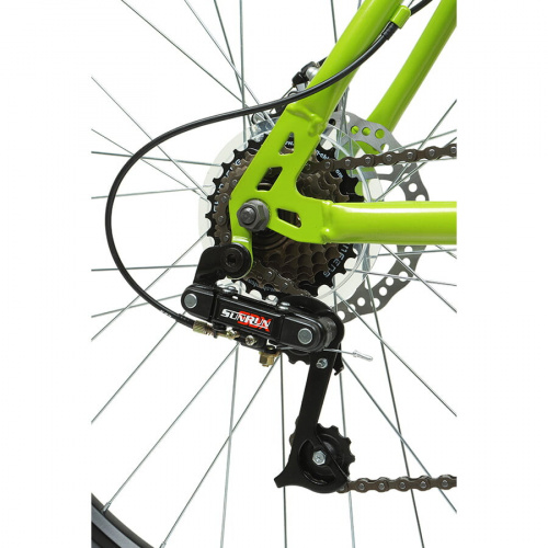 Велосипед Altair MTB HT 27,5 2.0 disc 21 ск зеленый/черный 20-21 г фото 4